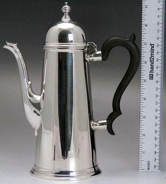 Handsome Tuttle Sterling Silver Georgian Style Lighthouse Coffee / Teapot