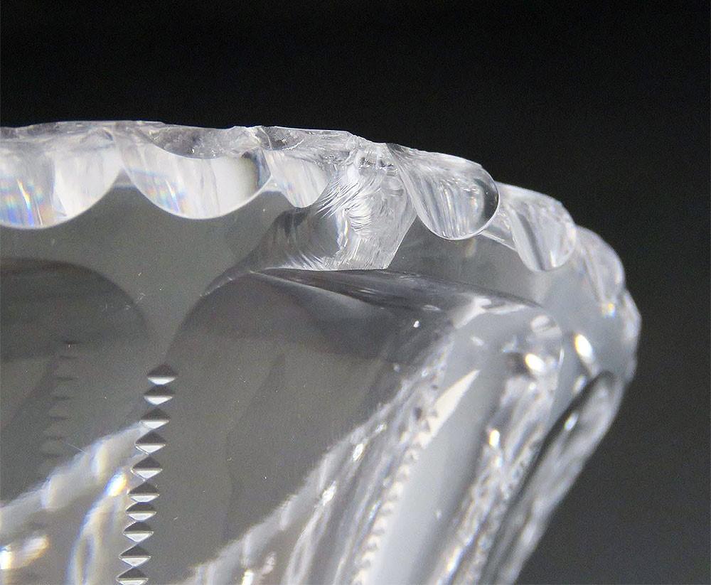 Antique c1910 American Cut Crystal Glass Decorative Flower Vase