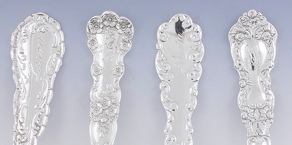 Misc. Group of 12 American Sterling Silver Teaspoons 'Laura'