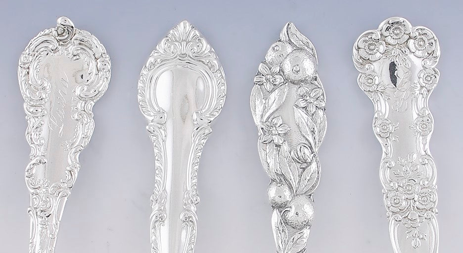 Misc. Group of 12 American Sterling Silver Teaspoons 'Laura'