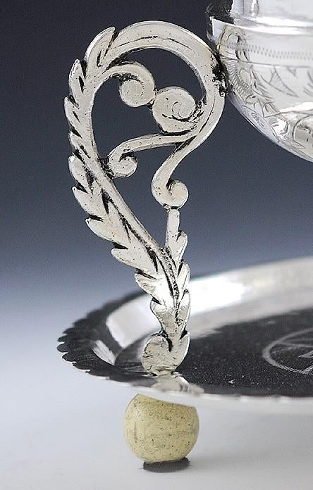 Vintage Middle Eastern Turkish Silver Incense Burner