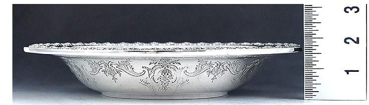 Vintage 1941 Gorham Sterling Silver Chased/Engraved Serving Centerpiece Bowl 10"