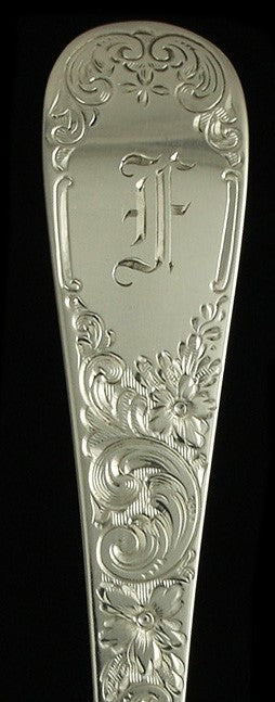 Antique Gorham Covington 1914 Engraved Cheese Scoop 7" F Mono