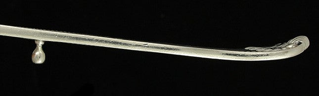 Antique Sterling Silver Frank Smith Newport Shell Stuffing Serving Spoon 11.5"