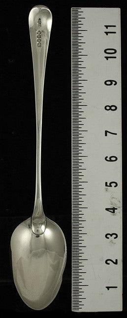 Antique 1800 English Georgian Sterling Silver Stuffing Serving Platter Spoon 12"