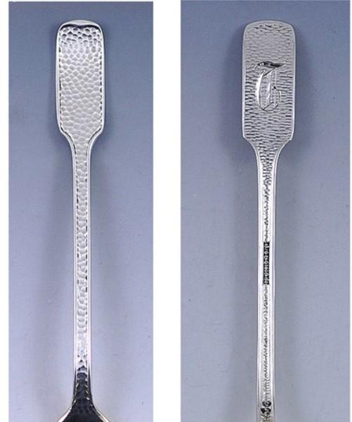 12 Antique c1875 Aesthetic Movement Gorham Sterling Silver Demitasse Spoons