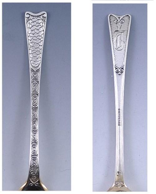 12 Antique c1875 Aesthetic Movement Gorham Sterling Silver Demitasse Spoons