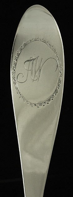 Antique 1780s Large 900 Silver Punch Soup Ladle 15 1/2"