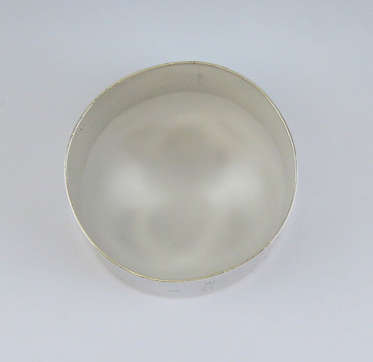 Antique 1869 American Coin Silver Belt Cartouche Napkin Ring 'Aquila' Mono
