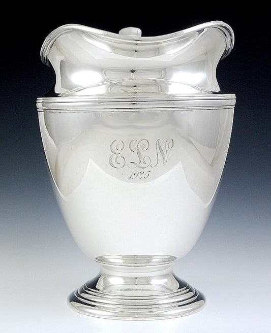 Large Antique Art Deco International Sterling Silver 5 Pint 9.5" Pitcher/Jug