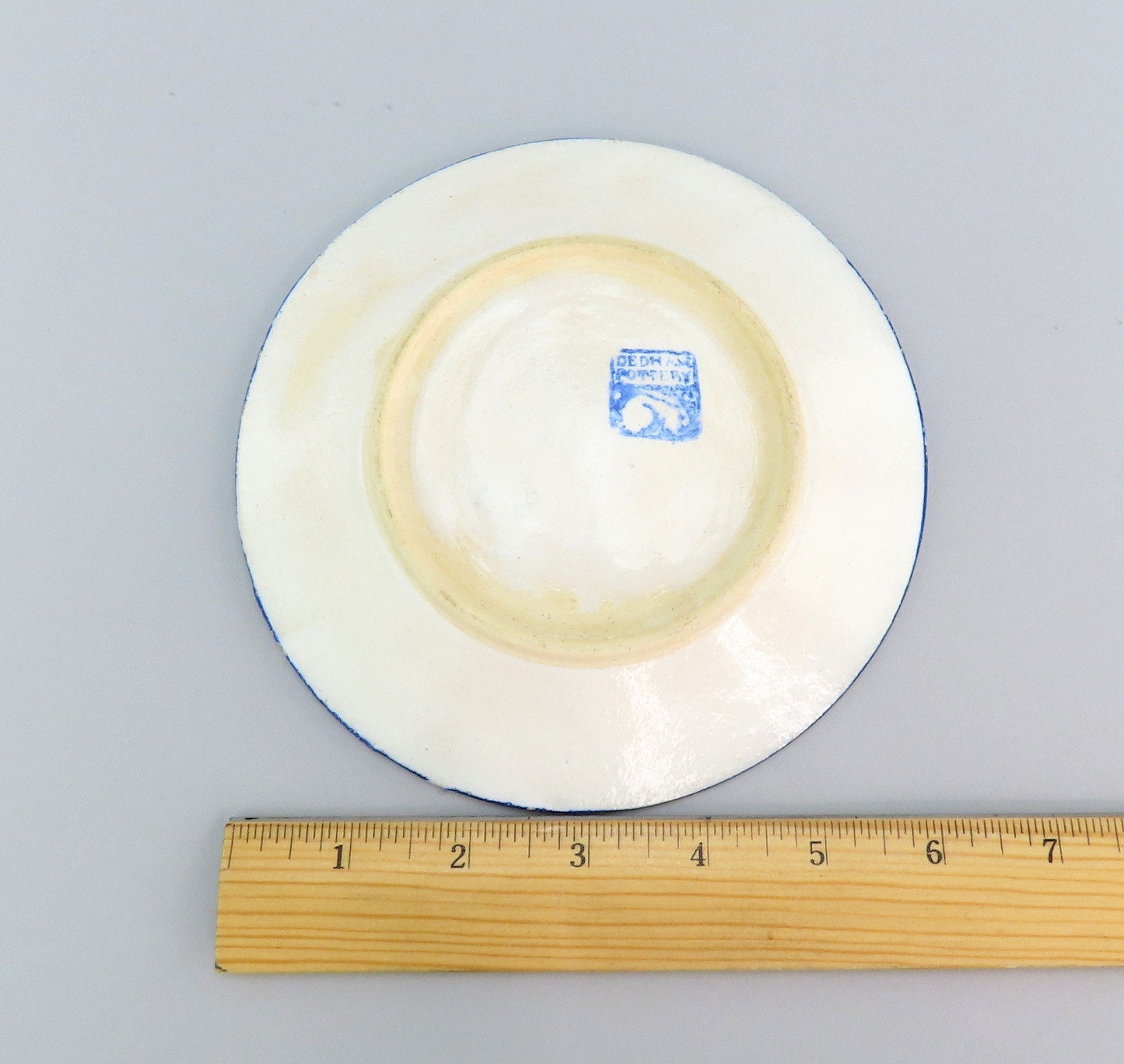 Antique Old Dedham Pottery Grape Clusters Pattern Small Bread Plate 6 1/8”