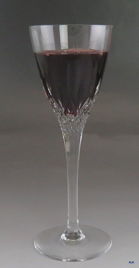 8 Vintage English Stuart Cambridge Cut Glass Crystal Champagne Flutes Glasses