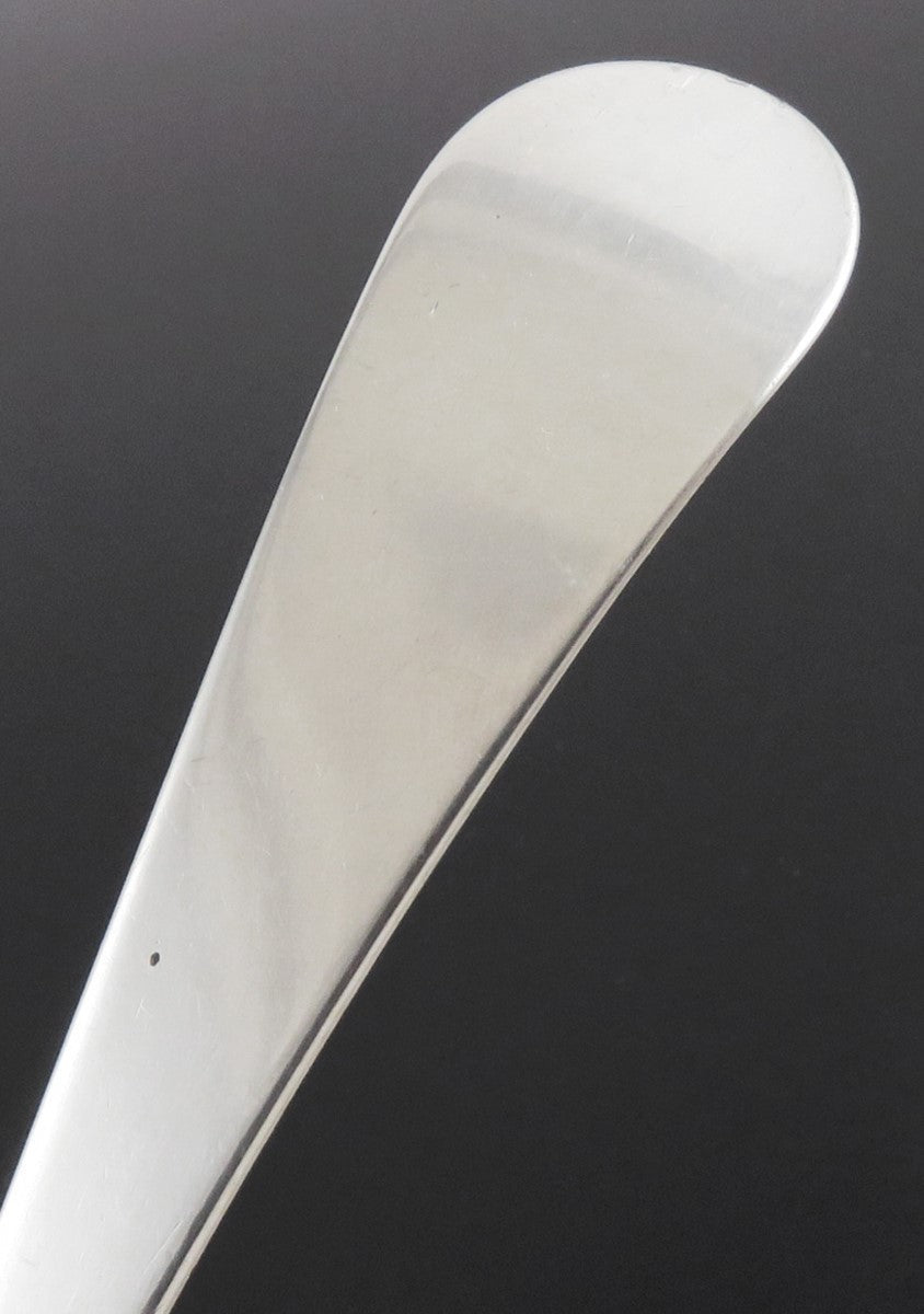 Antique 1791 Georgian English Sterling Silver Long Platter Serving Spoon NO MONO