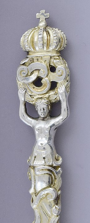 Ornate late 1800s/early 1900s German .850 Silver Fish / Dessert Knife 8.5"