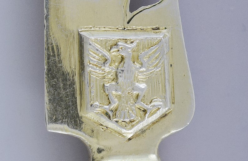 Ornate late 1800s/early 1900s German .850 Silver Fish / Dessert Knife 8.5"