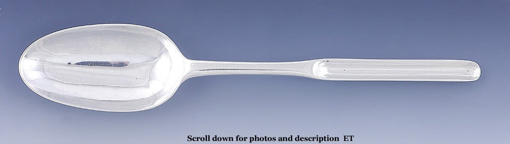 Antique 1748 English Georgian Sterling Silver Double Marrow Scoop Spoon
