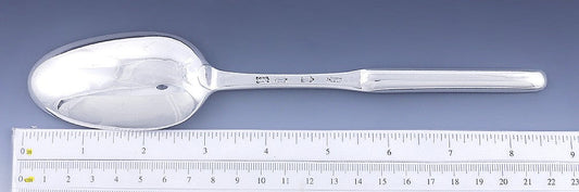 Antique 1748 English Georgian Sterling Silver Double Marrow Scoop Spoon