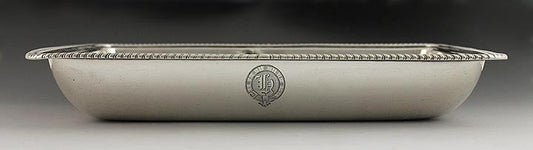 1803 English Georgian Sterling Silver Gadrooned Edge Serving Dish 8.25" X 11"