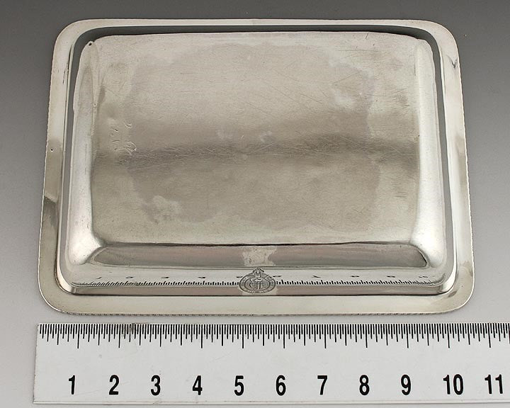 1803 English Georgian Sterling Silver Gadrooned Edge Serving Dish 8.25" X 11"