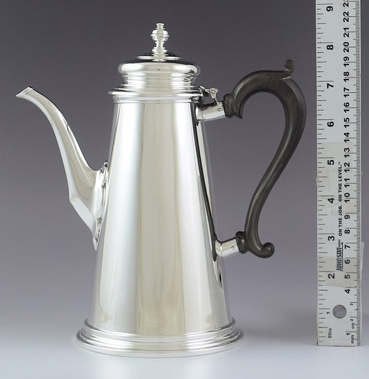 Antique/Vintage 1930s Currier Roby Sterling Silver 1700s Style Lighthouse Teapot