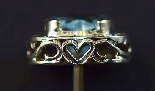 Modern 14k White Gold Topaz & Diamond Clover Earrings