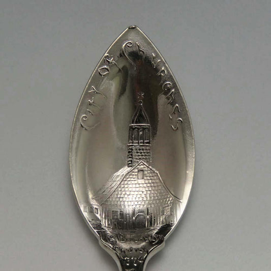 Antique Gorham Sterling Silver Brooklyn Souvenir Spoon