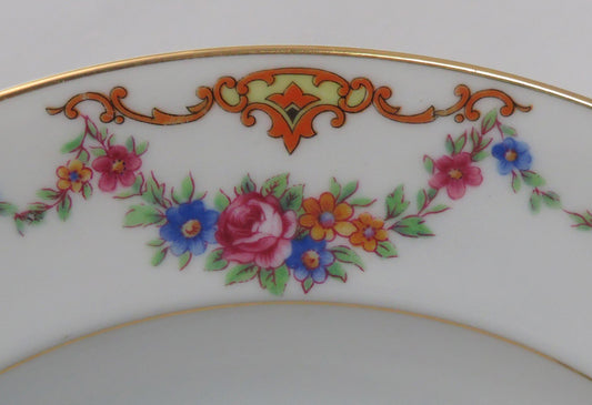 Lovely set 12 Czech Epiag 9561 Floral Dinner Plates c1930's