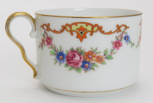 20pc Beautiful Set Czech Epiag Floral 9 Tea Cups 11 Saucers 9561