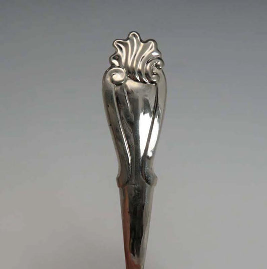 Antique Dutch 833 Silver Classical Pierced Berry Ladle