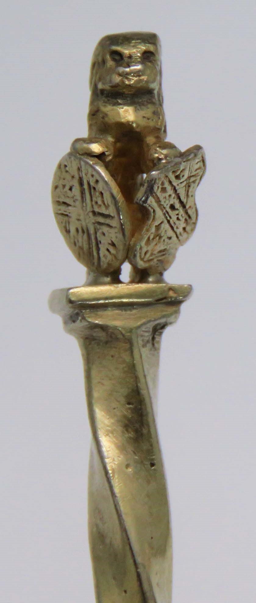 2 Mid-Late 1800's Hanau Germany 800-900 Silver Serving Spoons