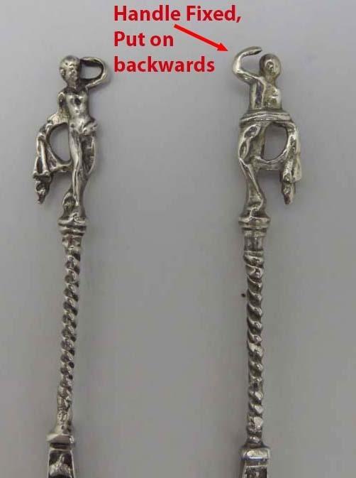 11 Late 1800's-Early 1900's Antique German/Dutch 800 Silver Hanau Spoons