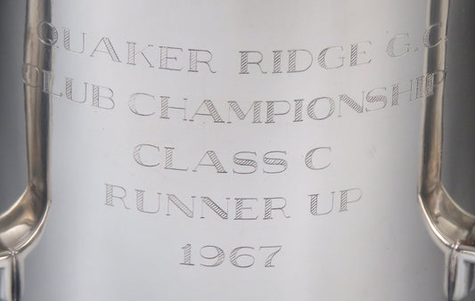 Antique 1895 Gorham Sterling Silver Quaker Ridge Championship Trophy Cup