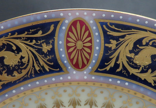 Antique Royal Vienna Hand Painted Girl Playing Mandolin Cabinet Plate