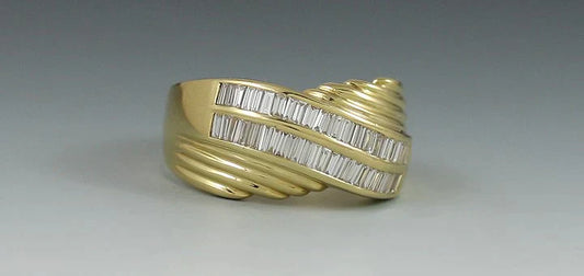 Fab Quality 18k Gold & VVS Diamond Ring .75ct tdw