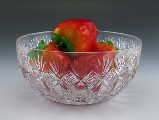 4 Antique c1890 American Brilliant Period Cut Crystal Glass Dessert/Fruit Bowls