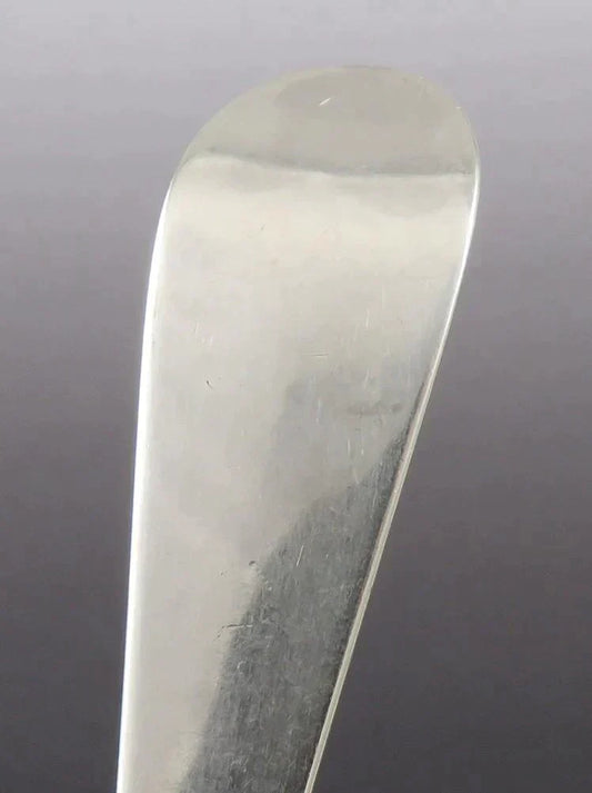 Antique 1793 Georgian English Sterling Silver Gold Fruit Bowl Serving Spoon