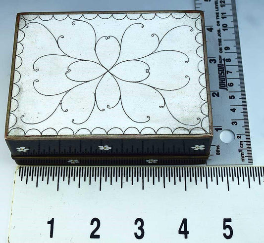 c1900 Stunning Japanese Meiji Period Cloisonné Floral Box