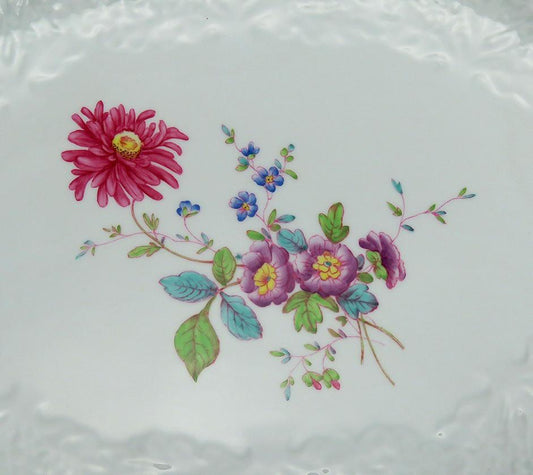 Copeland Spode Dresden Rose Savoy English Porcelain Serving Platter/Tray