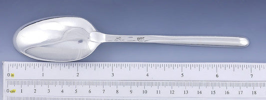 Antique 1700s 18th Century English Georgian Sterling Silver Marrow Scoop Spoon