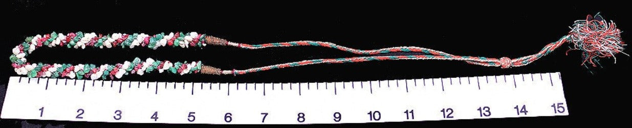 Luscious Vintage 1920s/30s Twisted Emerald/Ruby/Pearl Necklace Likely from India