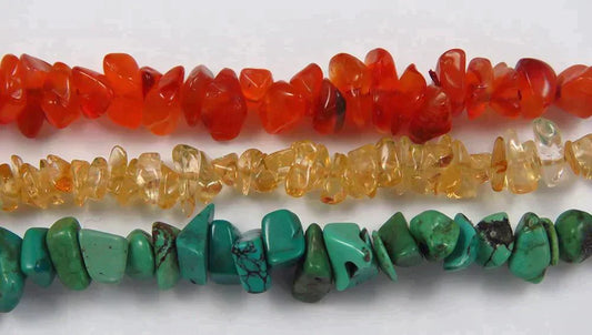 Colorful Triple Strand Turquoise Citrine Carnelian Sterling Silver Bracelet