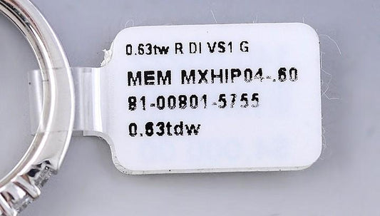 Beautiful Brand New .53ct Diamond & Platinum Ring Setting