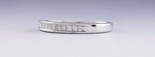 Classic 14k White Gold & .25ct Diamond Anniversary Band Ring