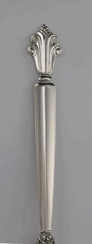 Pair Fine Sterling Silver Georg Jensen Acanthus Salad/Luncheon Forks