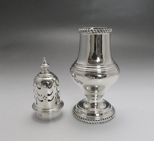 Impressive Heavy English Elkington & Co Sterling Silver Classic Form Caster