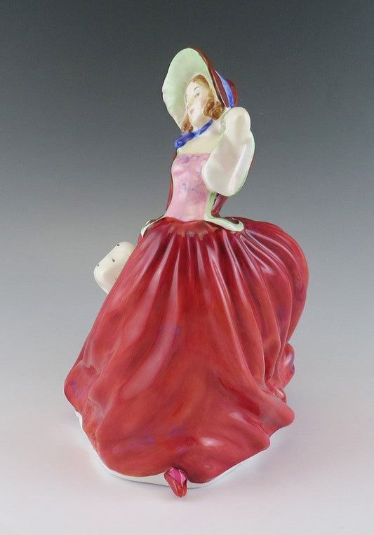 Vintage English Porcelain China Royal Doulton Autumn Breezes Figurine 7.5"