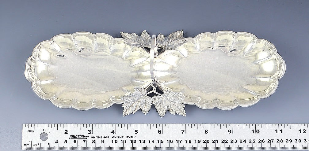 Beautiful c1870s Wood & Hughes Aesthetic Sterling Silver Bon Bon Dish
