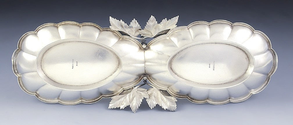Beautiful c1870s Wood & Hughes Aesthetic Sterling Silver Bon Bon Dish