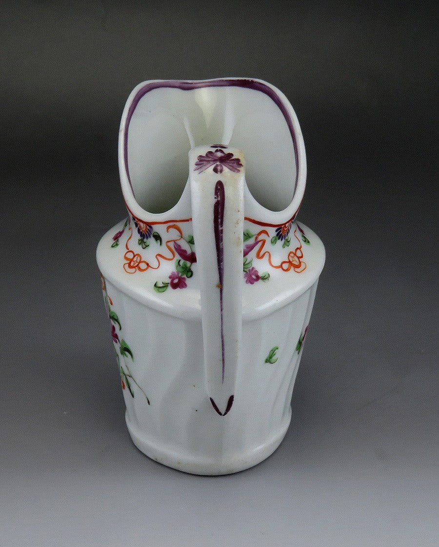 Lovely late 1700s English Floral Pearlware Porcelain Creamer Cream Pitcher