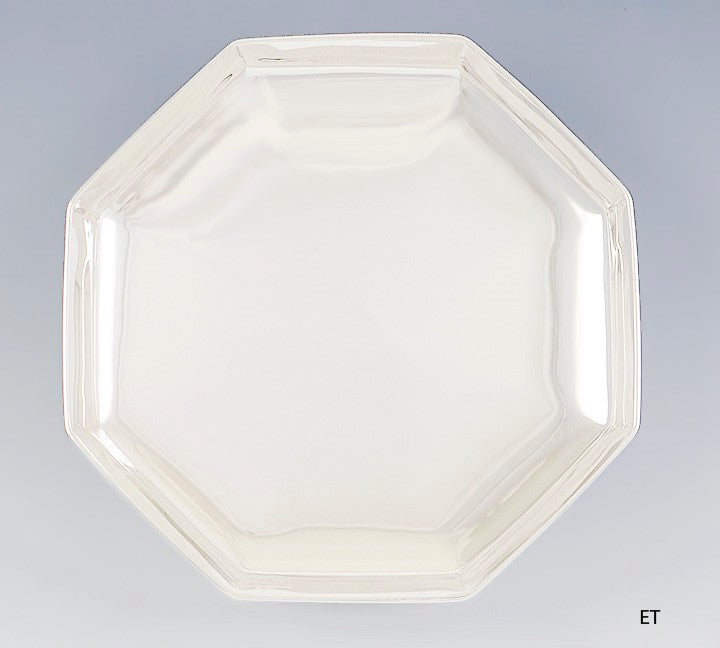 Antique c1907-1947 Tiffany & Co Sterling Silver Octagonal Dish Bowl 8 1/4"